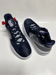NIKE KYRIE 4 LOW TB PROMO NAVY WHITE [DM5041 402] IRVING UNCLE DREW NETS SZ 14 - Picture 1 of 8