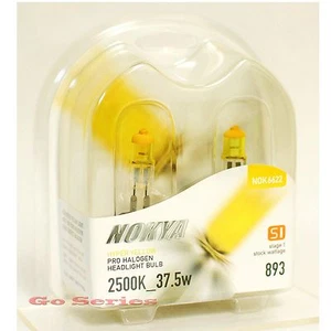 Nokya 893 Hyper Yellow Headlight Fog Light Halogen Bulb 2500K S1 - Picture 1 of 1
