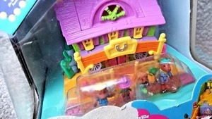 POLLY POCKET: BELEUCHTETES PFERDEHAUS (ANIMAL WONDERLAND, 1995 BLUEBIRD. Puppe) NEU! - Bild 1 von 5