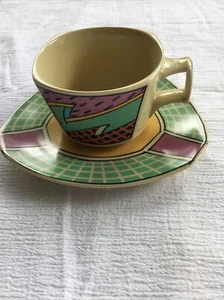 Rosenthal Flash Tasse & Untertasse 80er Jahre Memphis Post Modern Dorothy Hafner - Bild 1 von 3
