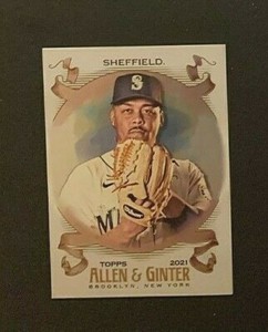 2021 Topps Allen & Ginter Mariners Justus Sheffield - SP Hot Box Silver