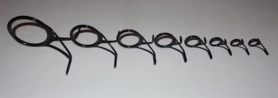 Nuevo Juego de 8 Guías de Caña de Pescar Giratorias Fuji BSVAG Alconita Negra #1 (50-12) Foto 1 de 4