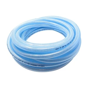 Gloxco Clear Braided PVC Tubing, Food Grade, Heavy Duty Reinforced Hose, 1" I... - Picture 1 of 1