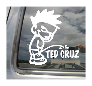 Boy Pee On Ted Cruz - Funny Car Auto Window Vinyl Decal Sticker 02189 - Bild 1 von 2