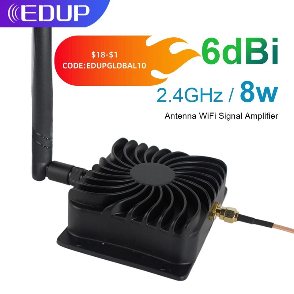 8W Wifi Power Amplifier 2.4GHz Wifi Repeater Router Range Extender Booster - Image 1 of 4