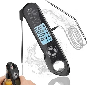 Fleischthermometer Dual-Probe Sofortanzeige Digital Thermometer mit Wasserdicht - Bild 1 von 6