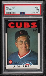 1986 Topps Jim Frey #231 PSA 7