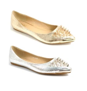 Zapatos de salón para damas con punta plana punta puntiaguda tacón plano tacón de bloque plano - Imagen 1 de 9