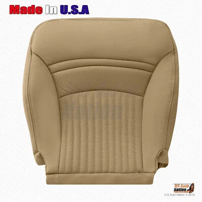 1997-2004 Chevy Corvette SPORT DRIVER Bottom Perforated Leather Cover Light Oak - Image 1 of 4