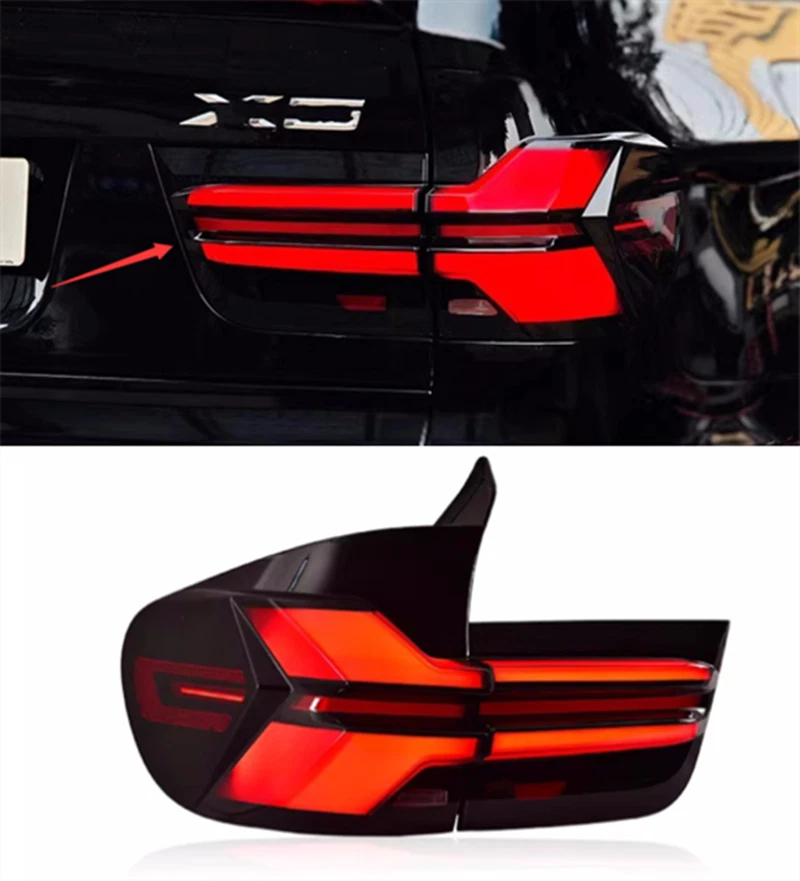 Наружные задние светодиодные стоп-сигналы и задние фонари из АБС-пластика для BMW X5 2007-2013 - Изображение 1 из 4