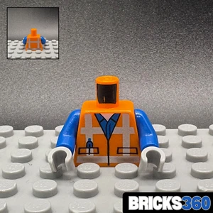 Lego New Torso Construction Vest Orange Emmet Minifigure Torso Safety Vest - Picture 1 of 4