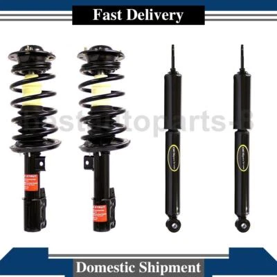 Kit completo de apoio de suspensão e amortecedor dianteiro traseiro compatível com 2008 2009 2010 Pontiac G6 - Imagem 1 de 4