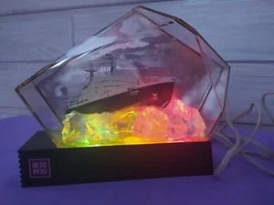 Soviet Vintage Lamp Souvenir Crystal Icebreaker Lenin USSR Box, Instruction - Picture 1 of 22