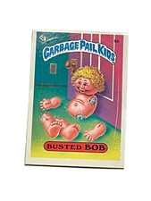 1985 Topps 1st Series Garbage Pail Kids Sticker Card 6b Busted Bob Near Mint