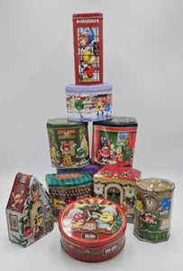 M&M's Mars 9 Limited Edition Christmas Village Series & Holiday Tins Canisters - Picture 1 of 21