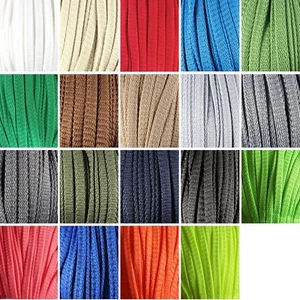 5 Meter oder 50 Meter 8mm Polyesterkordel Schnur Flach - Bild 1 von 8