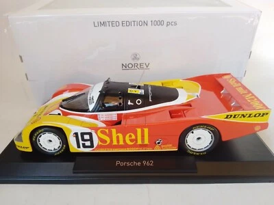 Norev Porsche 962 SHELL #19 Andretti 24h Le Mans 1988 1/18 187415 - Immagine 1 di 3