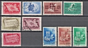 HUNGARY:1948 SC#829-38 Used Cent. of the beginning of Hungary’s war for  AJ1707 - Picture 1 of 2