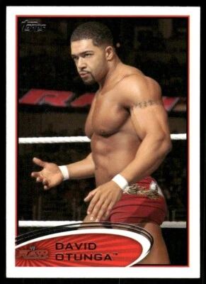 2012 Topps WWE #2 David Otunga wrestling card - Image 1 of 2