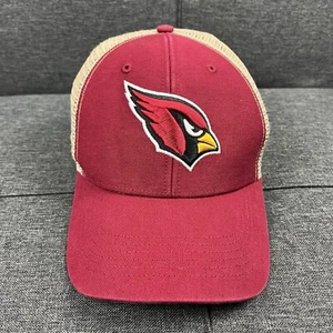 Arizona Cardinals Hat Cap Mens Snap Back Trucker Red Beige NFL Football Logo - Picture 1 of 11