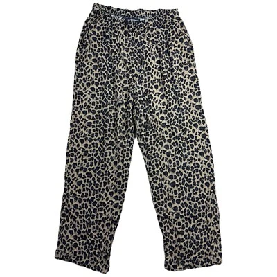 Pantalones Sag Harbor Leopardo Pierna Ancha Guepardo Animal Parte Inferior Cintura Elástica Para Mujer Lg Foto 1 de 2