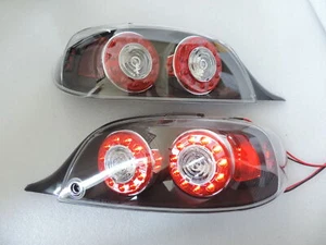 For 04-08 Mazda RX8 RX-8 Black LED JDM Rear Brake Signal Tail Lights Lamp - Picture 1 of 6