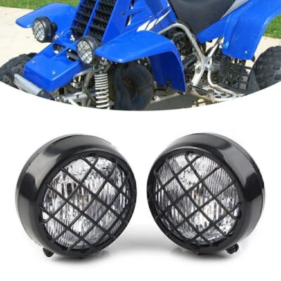2 x Lens Grills Headlights Fit For Yamaha Banshee 1987-2006 Warrior 350 - Image 1 of 4