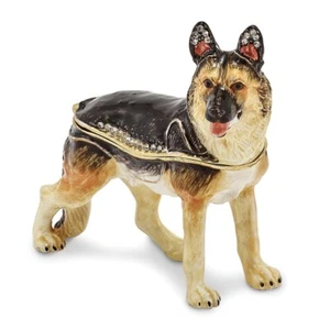 Bejeweled ZEUS Deutscher Schäferhund Schmuckschatulle - Bild 1 von 6