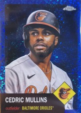 CEDRIC MULLINS 2022 Topps Chrome Platinum #452 Blue Mini-Diamond Refractor #/199