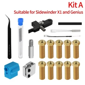 For Titan Aero Extruder for Sidewinder X1 Genius Volcano Nozzle Silicone Sleeve - Afbeelding 1 van 10