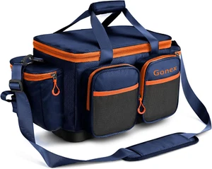 Borsa per Attrezzatura Da Pesca Poliestere Resistente All'Acqua Con Tracolla Imb - Foto 1 di 12