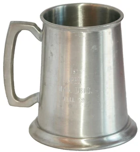 Leonard Eales of Sheffield Inghilterra Peltro Tankard 1° Trofeo Tennis Aperto 1979 - Foto 1 di 13