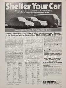 Starshine Auto Shelter Ad - Picture 1 of 1