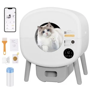 Extra Large 76L + 13L Self Cleaning Cat Litter Box Cat Litter Automatic Cleaning - Picture 1 of 15