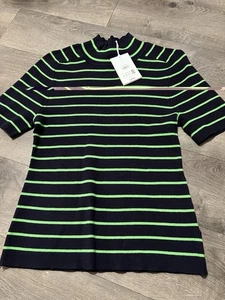 Free Assembly Mock Neck Short Sleeve Sweater Size Large New - Picture 1 of 4