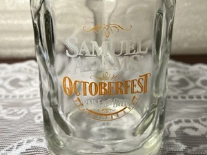 SAMUEL ADAMS Octoberfest RAISE THE STEIN Glass Beer Mug Heavy Collectors Mug - Picture 1 of 10