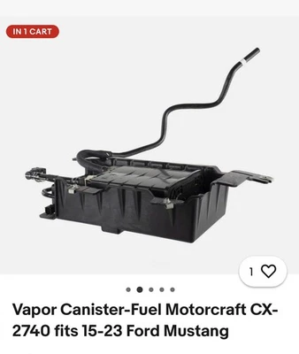 Bote de vapor-combustible Motorcraft CX-2740 para Ford Mustang 15-23 Foto 1 de 4