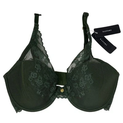 Sujetador convertible Natori 32DD verde encaje flor de cerezo con aros precio de venta sugerido por el fabricante 76 USD Foto 1 de 4