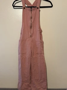 Noble 100% Organic Cotton Pink Girl’s Overalls - Picture 1 of 10