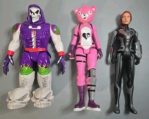 Lot of 3 Action Figures – Skeletor, Fortnite Cuddle Team Leader, Black Widow... - Picture 1 of 2