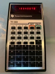 Calculatrice vintage Texas Instruments TI33 - Afbeelding 1 van 12