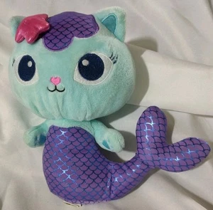 Netflix Gabbys Puppenhaus MerCat Purr-ific 8 Zoll Plüsch Meerjungfrau Katze DreamWorks Spielzeug - Bild 1 von 12