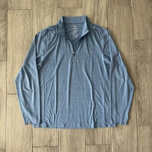 Pullover Travis Mathew Energy Para Hombre Grande Azul Cuarto Cremallera Elastizado Ligero - Imagen 1 de 9