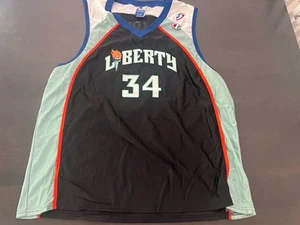 Kym Hampton New York Liberty Jersey L Champion Vintage 90s WNBA Black - Picture 1 of 5