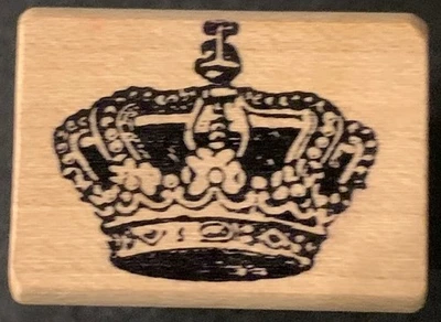 Sello de goma corona magenta realeza majestuosa  Foto 1 de 3