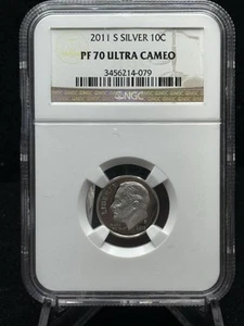 2011-S Proof Silver Roosevelt Dime - NGC PF-70 Ultra Cameo - Picture 1 of 2