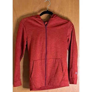 Boy's Champion Reddish Orange full zip Hoodie Size Large 12-14 - Bild 1 von 8