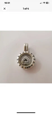 Pandora Floating Heart Locket with 18" 925 silver chain  - Image 1 of 4