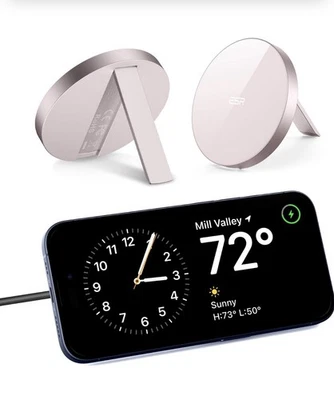 ESR HaloLock Kickstand MagSafe Wireless Charger-Pastel Pink - Image 1 of 4