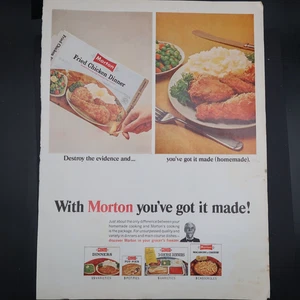 Morton Frozen Dinner Magazine Advertisement 1967 Food Beverage Vintage - Picture 1 of 7